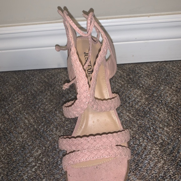 Pink, Strappy, Heeled Sandals! - Picture 2 of 3